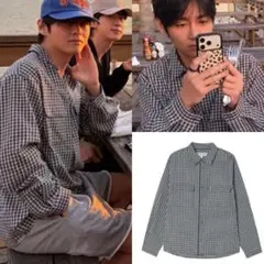 美品 ロゴ繍サイズXSコットンポリエステル 長袖ニットニット BTSテヒョン着用 BTS Instagram】ジミン （WKOREA編集長インスタ） | Bコレ BTSの情報収集