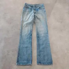リーバイス517 W31 フレア ヒゲ 青 古着 80s USA製 24468