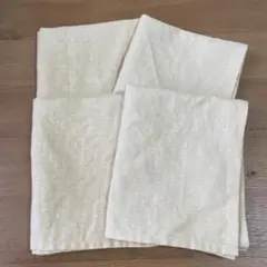 # 119 リネン100% フェイスタオル　4枚