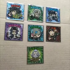 鬼滅の刃マン シール ７枚セット　ステッカー