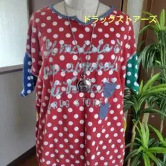 Drug Store ドット柄 半袖 元気なTシャツのサムネイル