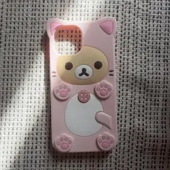 リラックマ iPhone15 ケース ピンク