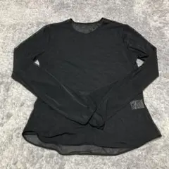 UNIQLO ×マメクロゴウチ　シアークルーネックT 長袖　ブラック　M