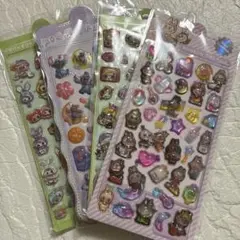 ラブブ　スティッチ　モリー　ベビースリーシール　2枚セット