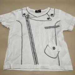 COMME CA ISM ホワイト Tシャツ 100A