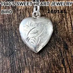 スウィートハートジュエリー鳥 バード シルバー ヴィンテージ ネックレスNAVY