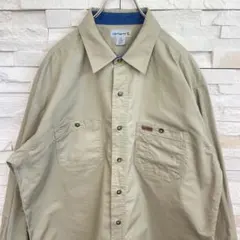 Carhartt カーハート 長袖シャツ 革パッチ メキシコ製