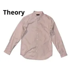 【美品】Theory セオリー オックスフォードシャツ ボタンダウン ピンク Mのサムネイル