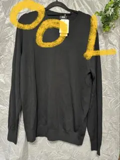 訳あり ユニクロ エクストラファインメリノクルーネックセーター【Ｌ】