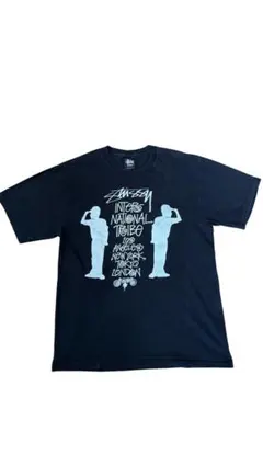 【希少】Stussy ストゥーシー00s メキシコ製 半袖Tシャツ M ブラック