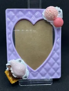 【選べるオマケ付き】匿名配送　トレカケースデコ　キルティング　パープル