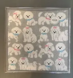 ラブラリーバイフェイラー モフモフワンチャン ハンカチ