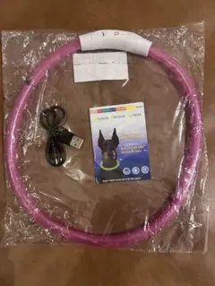 大型犬用⭐︎光る首輪⭐︎ピンク⭐︎のサムネイル
