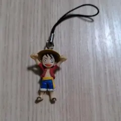 ワンピース ルフィ ストラップ付きキーホルダー