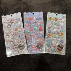 【正規品】水族館限定　ボンボンドロップシール３枚セット