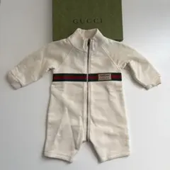 美品★GUCCI グッチ シェリーライン スウェット ロンパース 6/9mのサムネイル