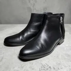 【美品】オデットエオディール サイドジップ ショートブーツ BLK