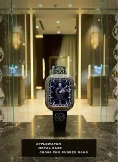 アップルウォッチ　メタルケース　本革トゴレザーベルト