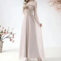 【美品】お呼ばれ 結婚式 ドレス ロングワンピースのサムネイル