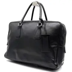 PRADA プラダ レザー ビジネスバッグ ブリーフケース ブラックのサムネイル