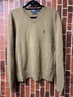 Polo by Ralph Lauren ニット　ブラウン　グリーンロゴ