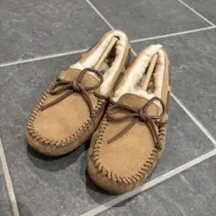 UGG アグ　ベージュ スエード モカシン 23㎝