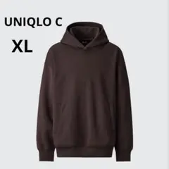 UNIQLO C メンズ XL ブラウン スウェットオーバーサイズプルパーカー