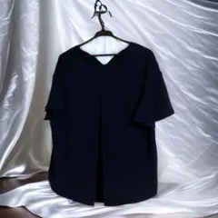 【新品同様】トルディア バックプリーツ ブラウス M ネイビー フォーマル服のサムネイル