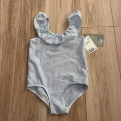 【新品】H&M 100/110 ストライプ 水着 2-4Y 習い事 スイミング