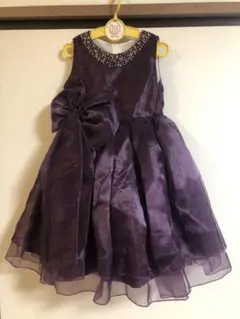 ドレス ワンピース パープル 120cm