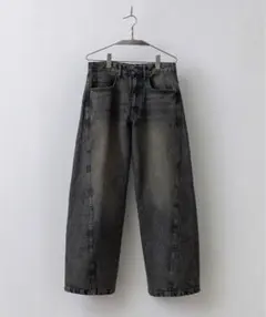 WYM LIDNM VINTAGE WASHED CURVED DENIM Ｌ