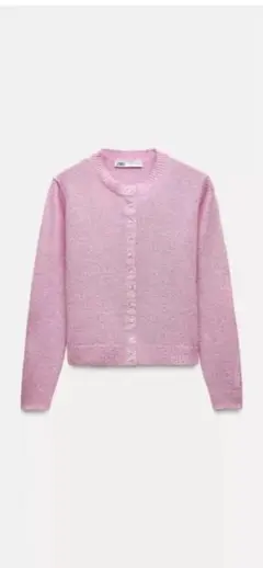 ZARA プレーンニットカーディガン