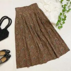 【美品✨売り切れ必至】PORTPOP ハイウエストペイズリーフレアロングスカート