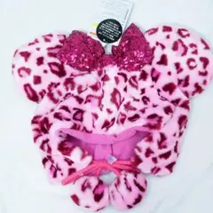 ミニー ミニーマウス ピンク レオパード ヒョウ柄 ファンキャップ