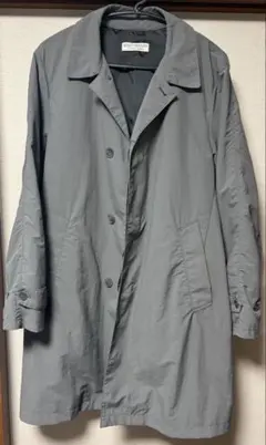 グレー ステンカラーコート