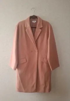 サーモンピンク コート チェスター ピンク　2L　3L