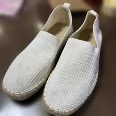 ZARA ホワイト スリッポン