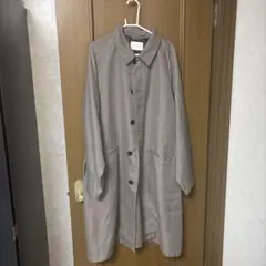 INHERIT チェック柄 ステンカラーコート