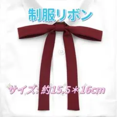 学生服 リボンタイ　スクールリボン 卒業式　コスプレ 仮装　制服リボン　レッド