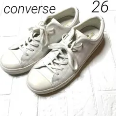 converse コンバースオールスタークップ OX レザーホワイト 26