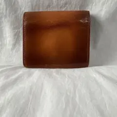 三つ折り財布 ブラウン レザー コンパクト