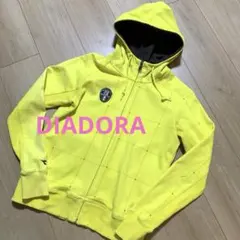 ディアドラ DIADORA ジップパーカー 長袖 パーカー 黄色 レディース M