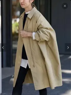 【美品】FREAMeWORK 撥水加工ポンチョトレンチコート　24年SS 美品】FREAMeWORK 撥水加工ポンチョトレンチコート24年SS