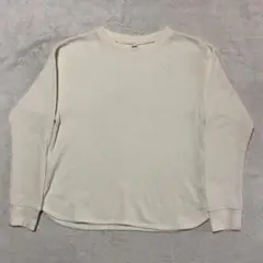 ユニクロ UNIQLO ワッフルクルーネックT サーマル 長袖 Mサイズのサムネイル