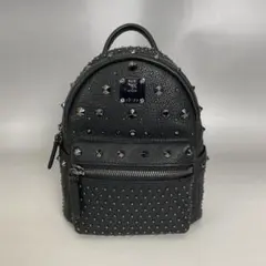 MCM 極美品 黒 スタッズ ミニ リュック ヴィセトス デイパックのサムネイル