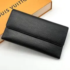 ルイヴィトン　ポルトトレゾール　インターナショナル　エピ　ブラック　箱