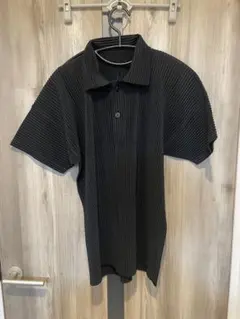 HOMME PLISSE ISSEY MIYAKE ポロシャツ ブラック - メルカリ