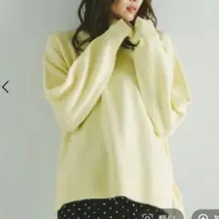 GLOBAL WORK ふわふわhugmeクループルオーバー　イエロー