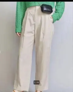 美品　BEAUTY&YOUTH UNITED ARROWS ツータックパンツ　S