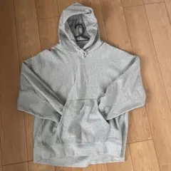 グレー フード付き スウェットパーカーGU